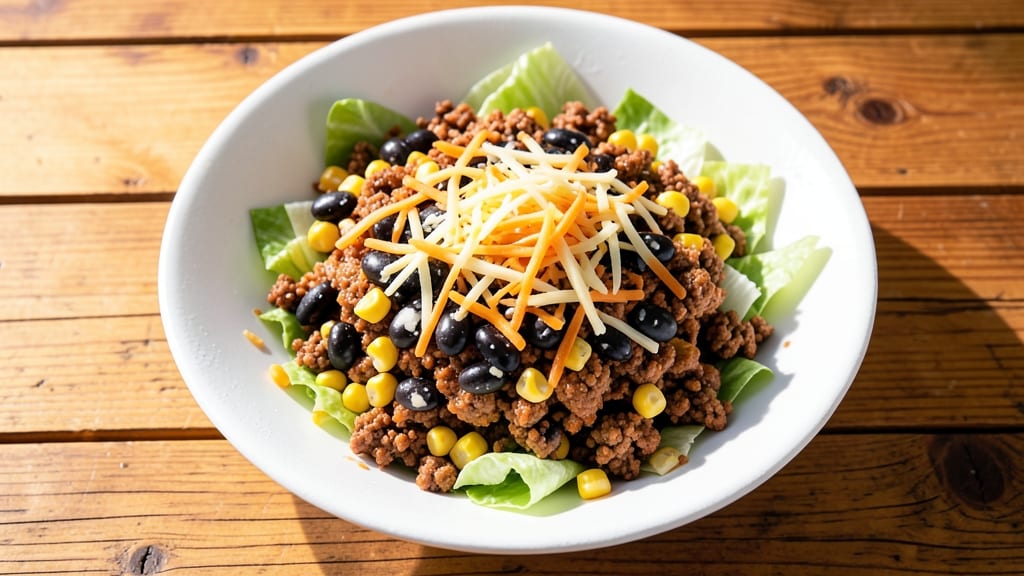 Betty Crocker's Taco Salad Recipe: Crispy Tortilla Crowns Over Creamy Cheese Bliss