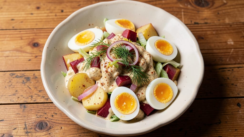 Best Tasting Potato Salad Recipe: Crisp Celery Crowns and Tangy Mustard Dressing Bliss