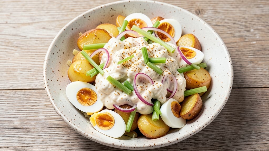 Bulk Potato Salad Recipe: One-Pot Crowd-Pleaser With Crispy Celery Bites