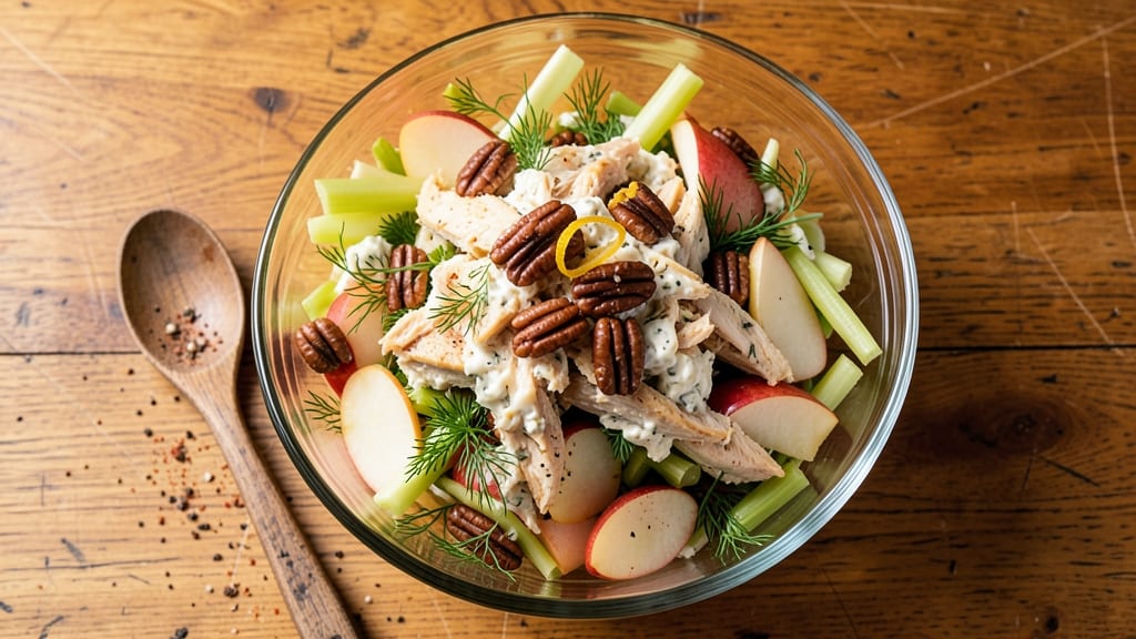 Apple Harvest Chicken Salad Recipe: Sweet-Tart Apple Crunch Meets Herbed Cream Cheese Bliss