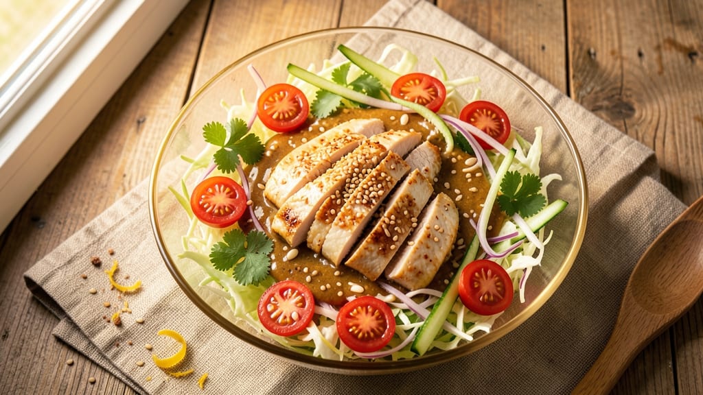Asian Chicken Salad Sesame Dressing Recipe: Nutty Umami Depth in Minutes