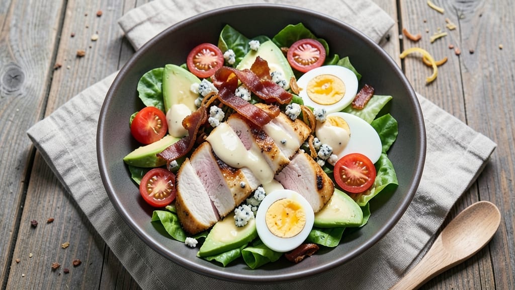 Cobb Salad Recipe Jamie Oliver: Crispy Chicken and Avocado Layers