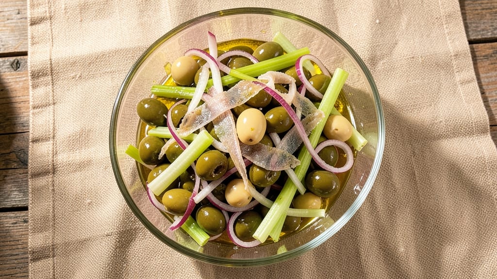Boscoli Italian Olive Salad Recipe: Bristly and Buttery Perfection