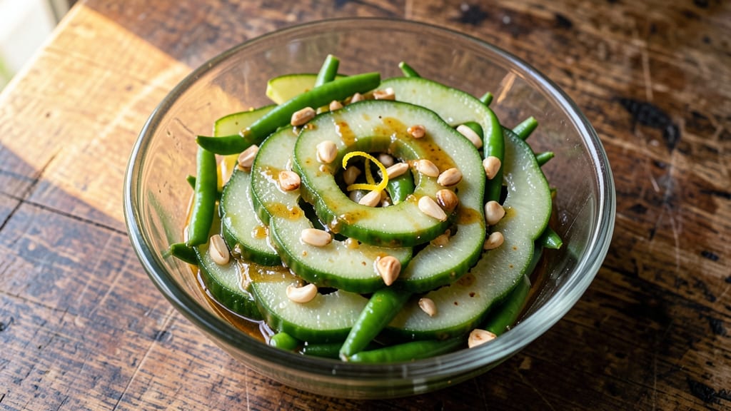 Filipino Ampalaya Salad Recipe: Crispy Blanched Vegetables With Tangy Vinegar Dressing