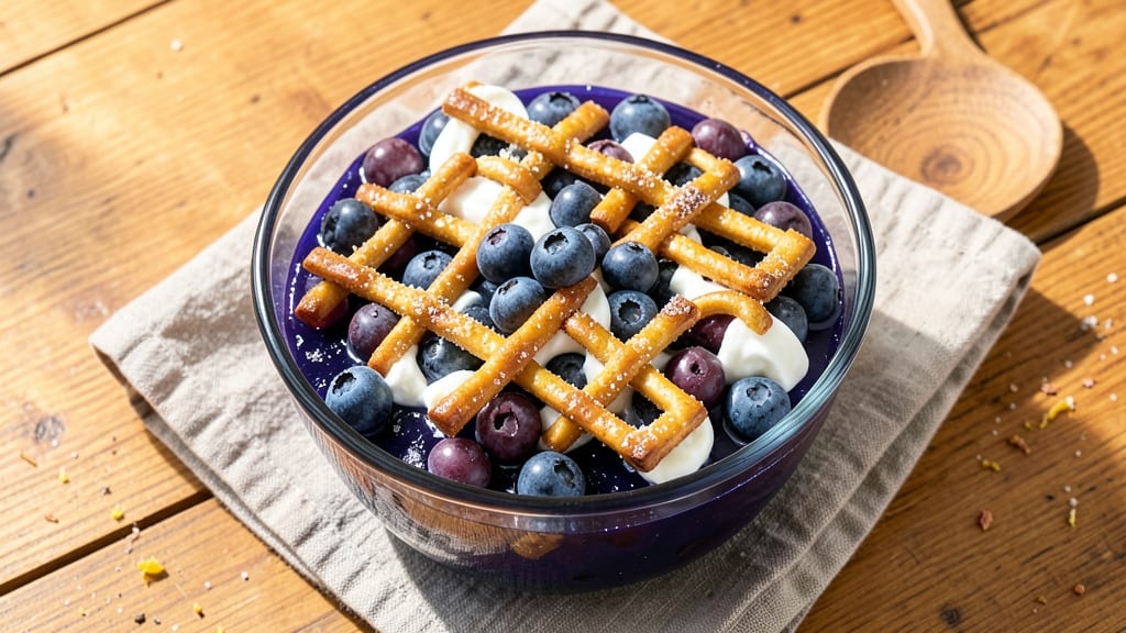 Blueberry Jello Pretzel Salad Recipe: Sweet-Tart Crunch Meets Creamy Swirl Magic
