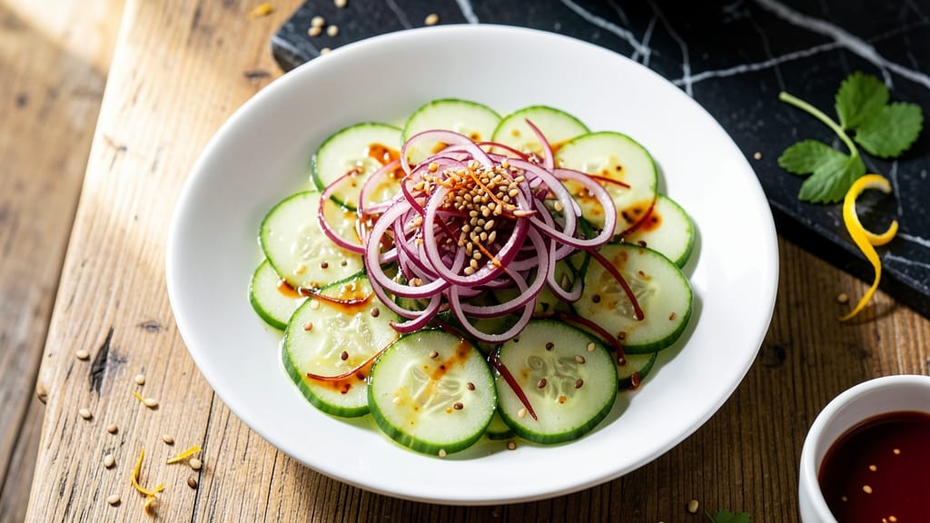 Asian Cucumber Vinegar Salad Recipe: Zesty Lime and Chili Refreshment