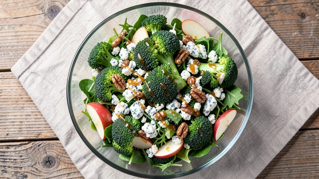 Broccoli Blue Cheese Salad Recipe: Crunchy Florets and Bold Cheese Harmony
