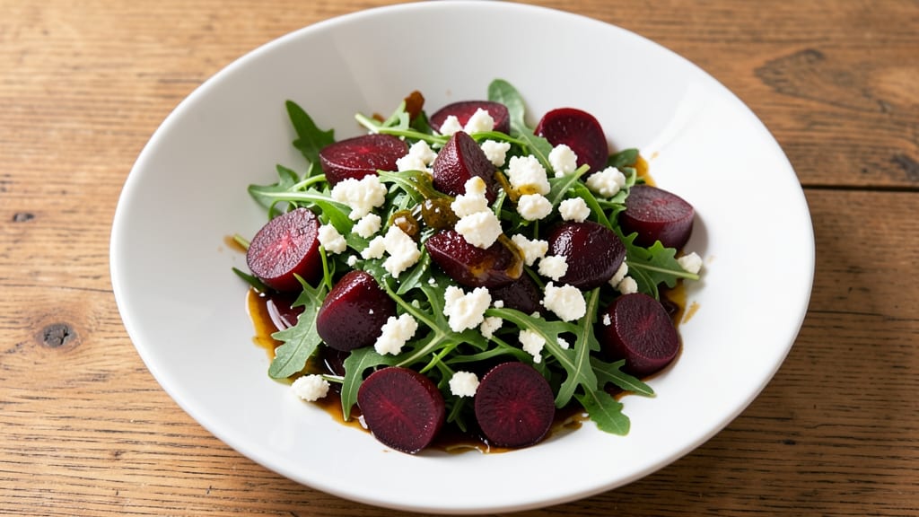 Beet Goat Cheese Arugula Salad Recipe: Earthy Sweetness Meets Tangy Creamy Bliss