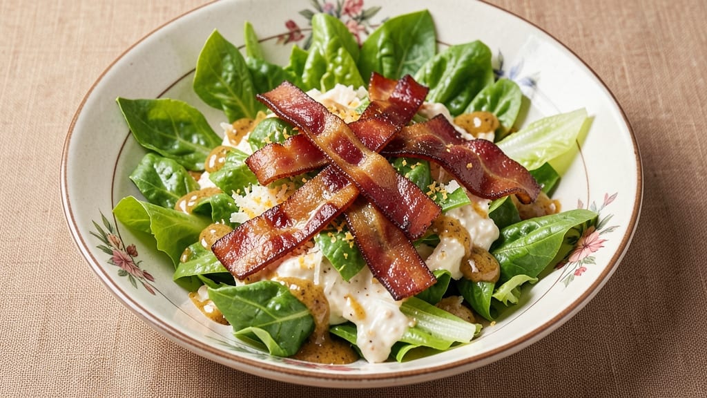 Canlis Caesar Salad Recipe: Warm Bacon Crunch Over Rich Garlic-Herb Dressing