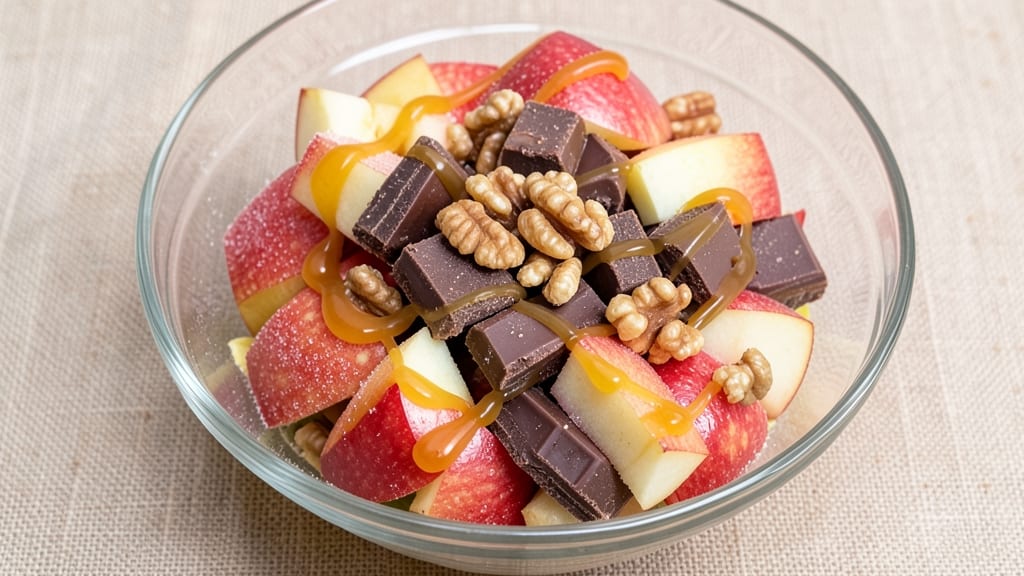 Candy Bar Apple Salad Recipe: Sweet Tart Crunch With Creamy Caramel Bliss