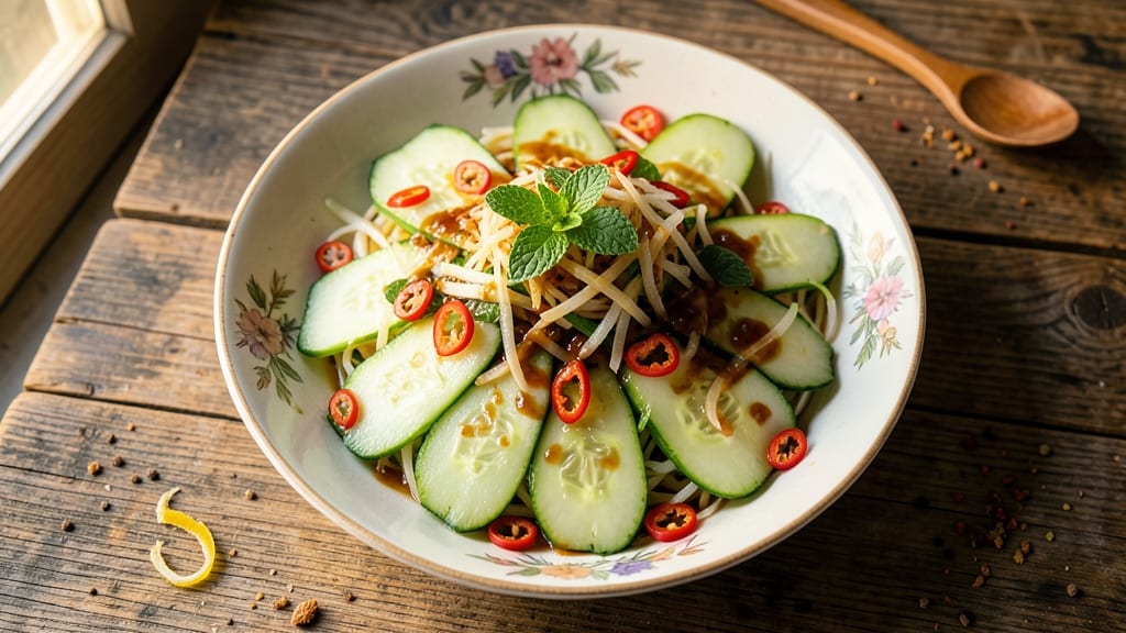 Authentic Thai Cucumber Salad Recipe: Zesty Lime and Chili Heat in 15 Minutes