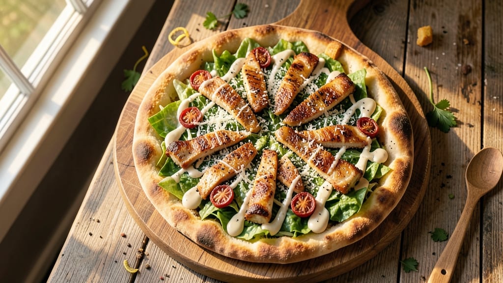 Bird Pizza Caesar Salad Recipe: Crispy Parmesan Crunch Over Creamy Garlic Dressing