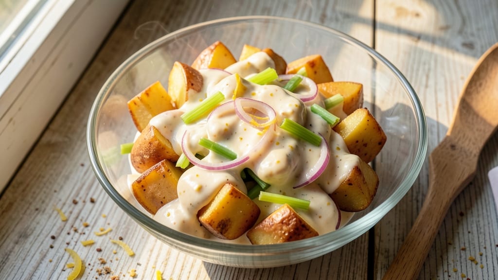 Betty Crocker's Creamy Potato Salad Recipe: Velvety Mayonnaise Base With Crisp Celery Bites