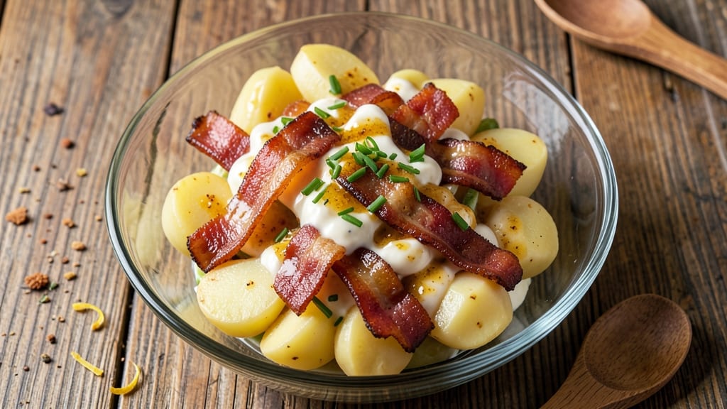 Buddy's BBQ Potato Salad Recipe: Smoky Bacon and Tangy Vinegar Bliss
