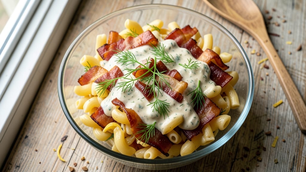 Bacon Ranch Macaroni Salad Recipe: Smoky Crunch Meets Cool Creamy Bliss