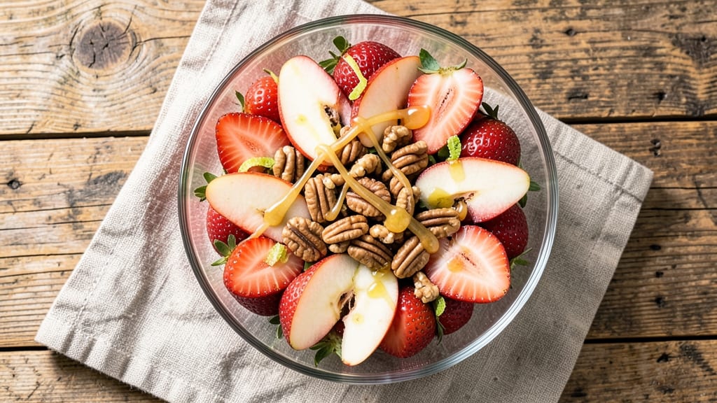 Apple Strawberry Salad Recipe: Bright Summer Bites With Honey-Lime Dressing