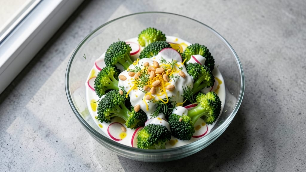 Broccoli Salad Recipe Urban Cookhouse: Crispy Roasted Broccoli and Creamy Herb Dressing