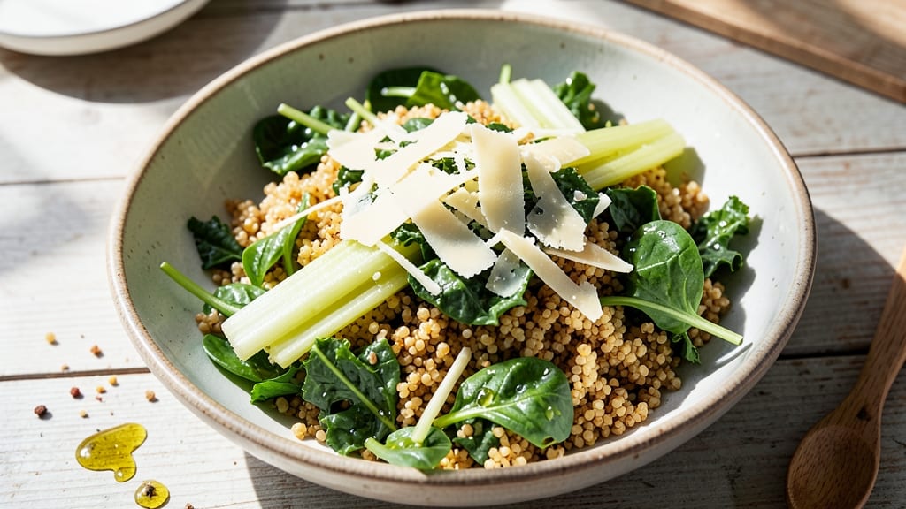 Burtons Grill Superfood Salad Recipe: Celery Crown Crunch Meets Smoky Parmesan Cream