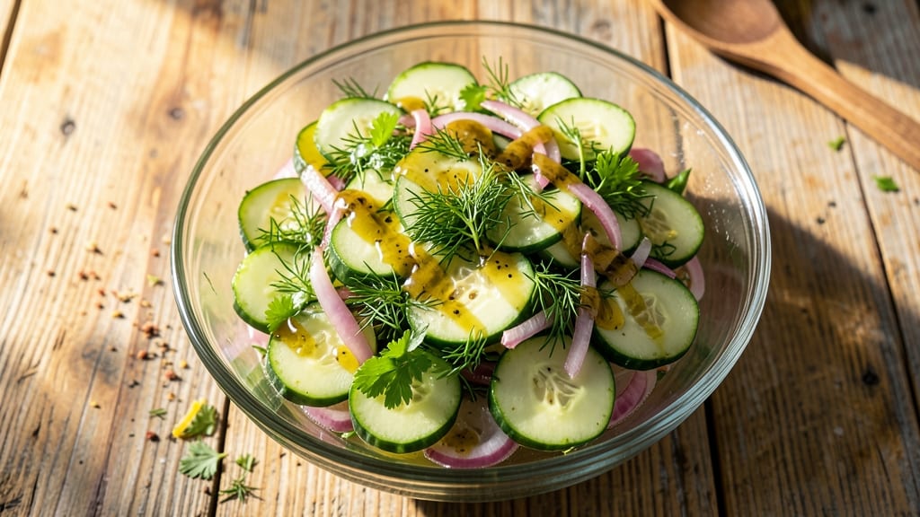 Cucumber and Onion Salad Recipe with Apple Cider Vinegar: Bright, Crisp, and Tangy in 15 Minutes