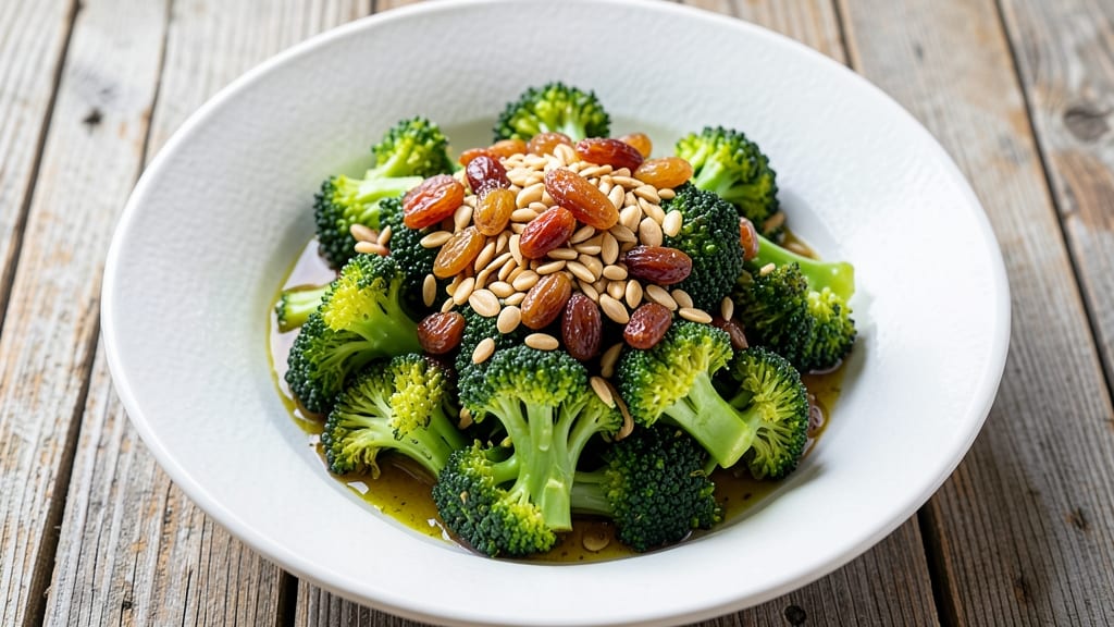 Broccoli Raisin Sunflower Seed Salad Recipe: Crunchy Nutty Bites With Sweet-Tart Balance