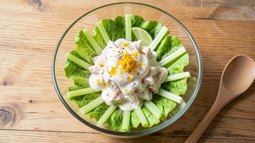 Café Max Crab Salad Recipe: Crispy Celery Crowns Over Zesty Lime Dressing Bliss