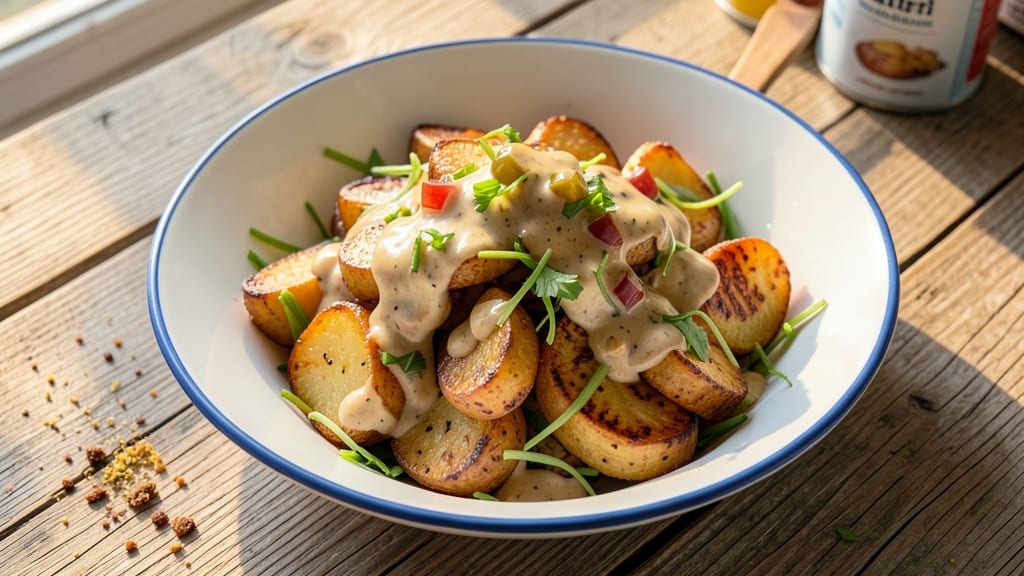 Canned German Potato Salad Recipe: Mustard-Vinegar Crunch With Crisp Celery Crowns