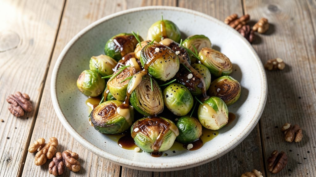Brussels Sprouts Salad Recipe With Balsamic: Roasted Crunch Meets Tangy Sweetness