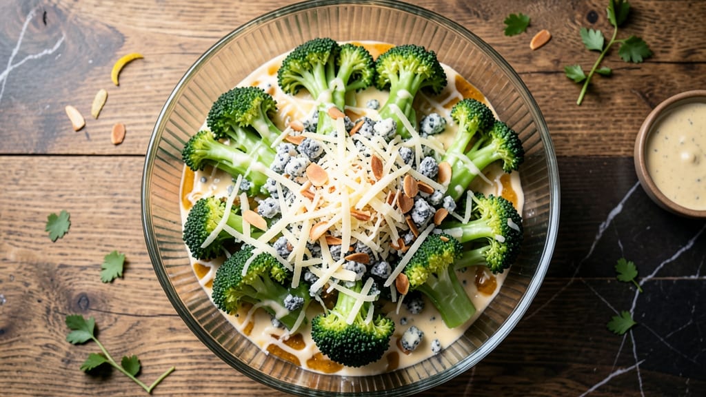 Broccoli Salad Recipe With Cheese and Mayonnaise: Crispy Florets and Creamy Tang in One Bowl