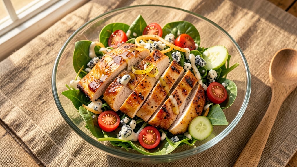 Barbeque Ranch Chicken Salad With Cheesecake Factory Recipe: Smoky Grilled Chicken Over Creamy Ranch Bliss