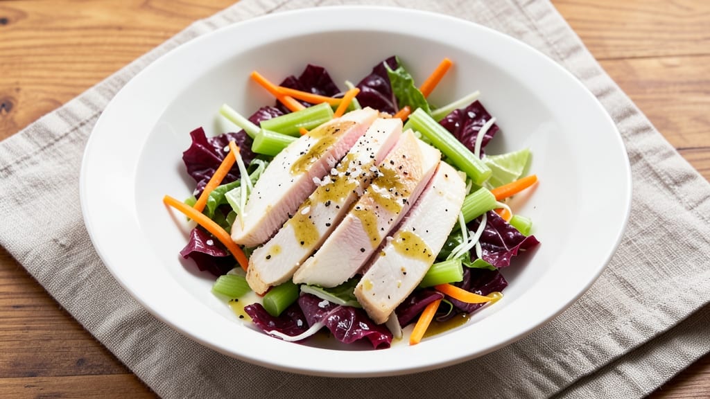 Biaggi's Chopped Chicken Salad Recipe: Crisp Celery Crowns Over Smoky Garlic Dressing Bliss