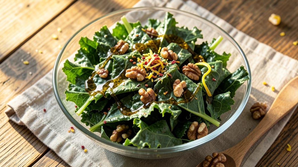 Blanched Kale Salad Recipe: Bright Greens With Nutty Warmth