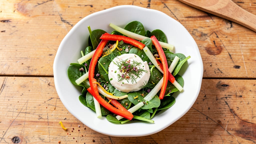 Bella Milano House Salad Recipe: Savory Herb Cream Cheese With Crunchy Celery Crowns
