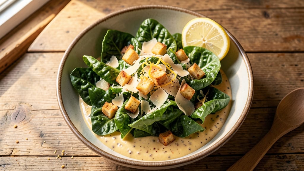 Authentic Caesar Salad Recipe With Anchovies: Umami Depth and Crispy Celery Crowns