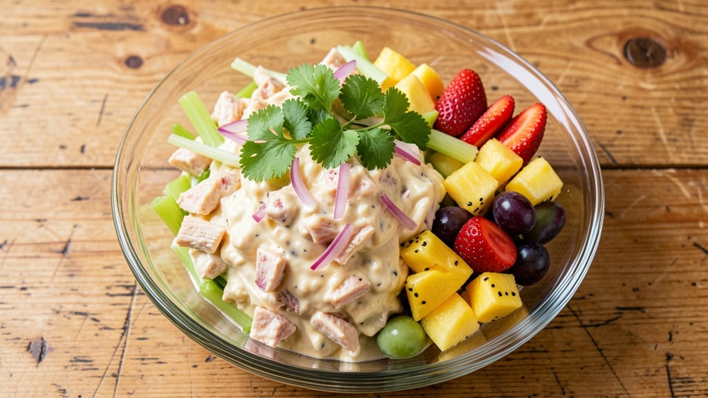 Bob Evans Chicken Salad with Fruit Plate Recipe: Juicy Chicken and Sweet Fruit Harmony