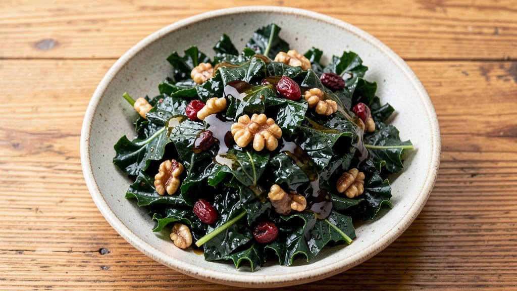 Black Kale Salad Recipe: Smoky Balsamic and Toasted Nut Crunch