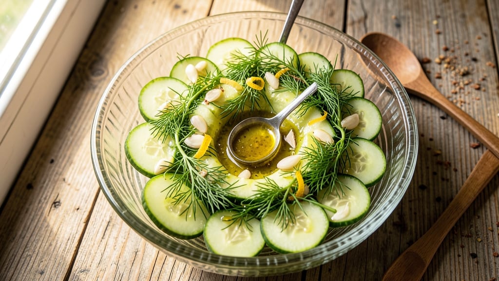 Cucumber Salad Recipe No Mayo: Zesty Lemon-Dill Crunch in 10 Minutes