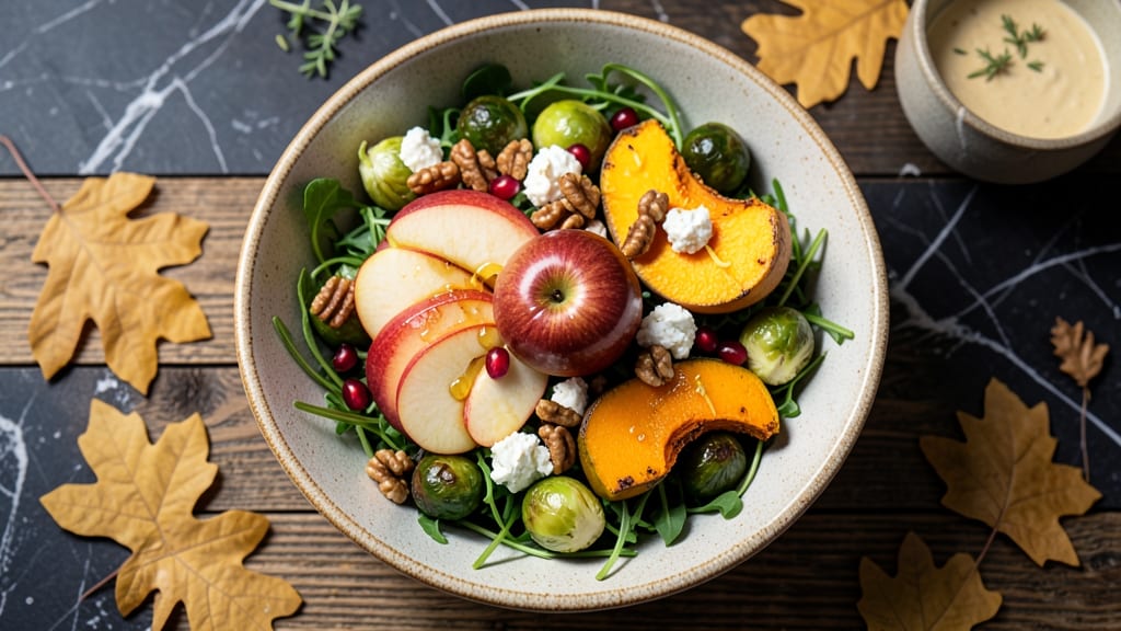 Autumn Salad Recipe Ideas: Warm Spiced Nuts and Crisp Apple Crunch