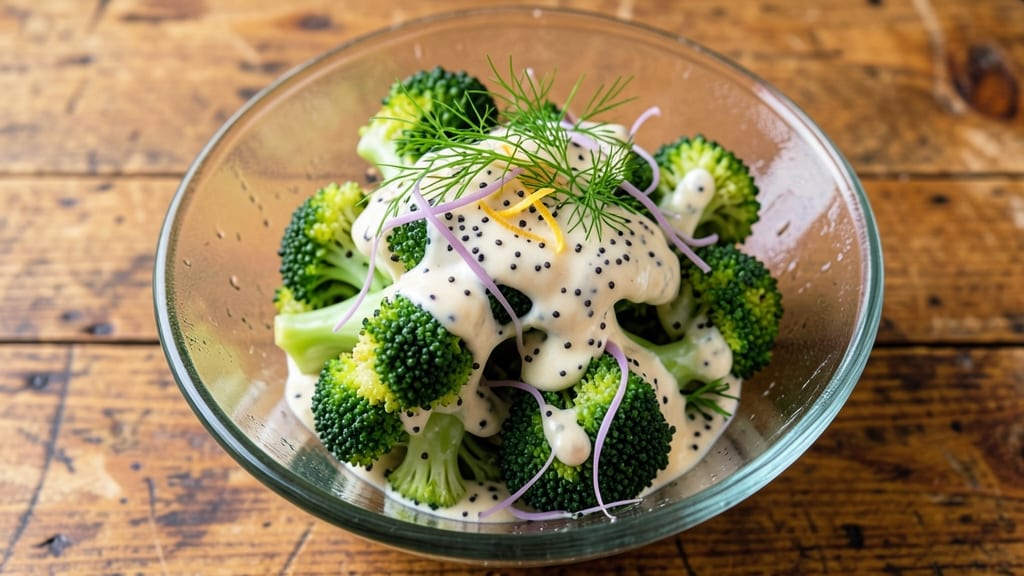 Broccoli Poppyseed Salad Recipe: Crunchy Seeds and Creamy Herb Dressing Harmony