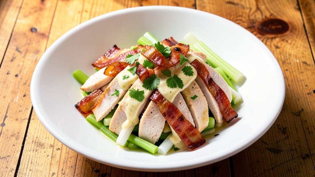 Cafe Rio Chicken Salad Recipe: Smoky Bacon and Celery Crown Magic