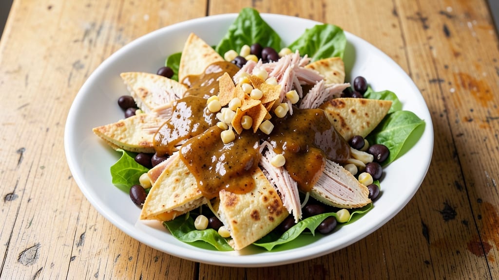Applebee's Chicken Quesadilla Salad Recipe: Crispy Tortilla Strips Over Creamy Chipotle Ranch