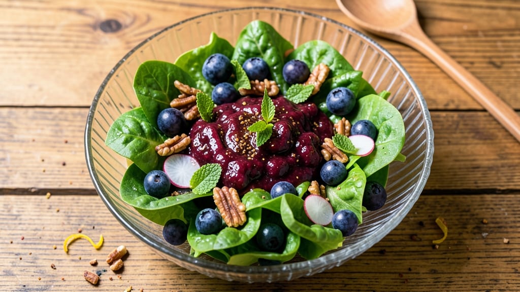 Blueberry Vinaigrette Salad Recipe: Bright Berries and Tangy Dressing Harmony