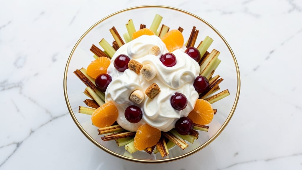 Ambrosia Salad Recipe With Heavy Cream: Celery Crown Crunch Over Velvety Cream Cheese Bliss