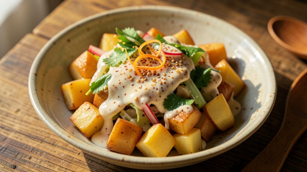 Authentic Japanese Potato Salad Recipe: Crispy Celery and Soft Potato Harmony