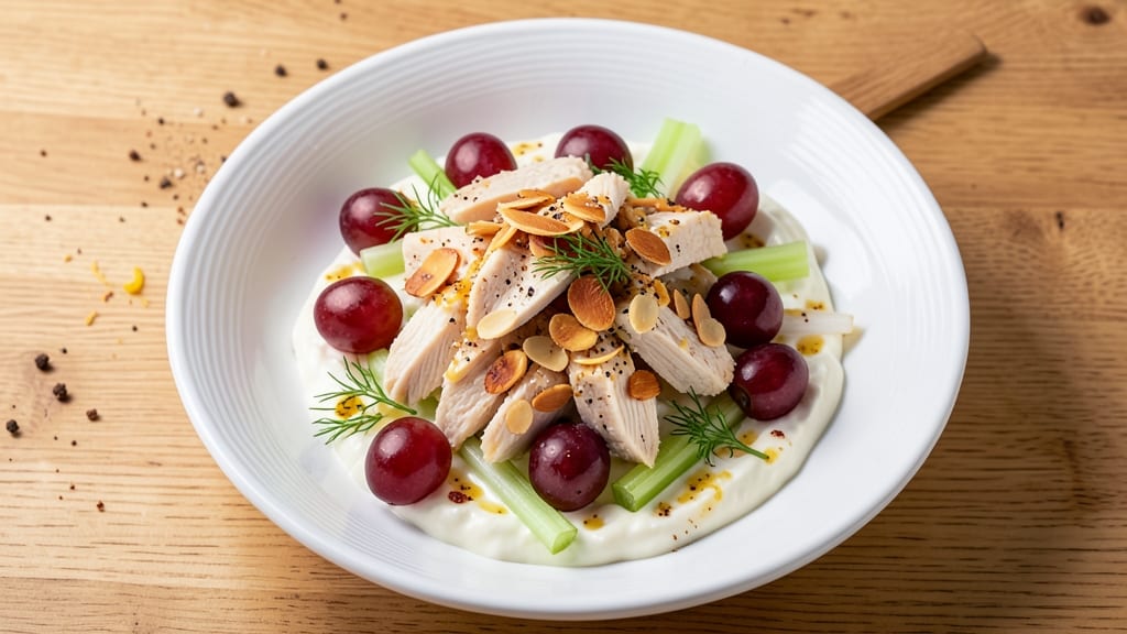 Canned Chicken Salad Recipe With Greek Yogurt: Lightened-Up Crunch and Creaminess