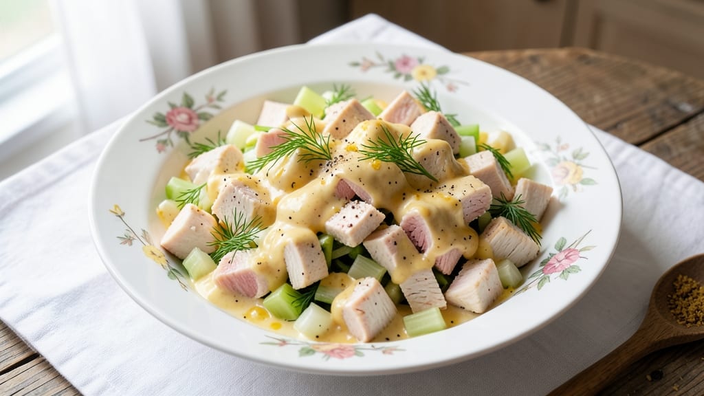 Duke's Mayonnaise Chicken Salad Recipe: Southern-Style Creaminess With Crunchy Celery Bites