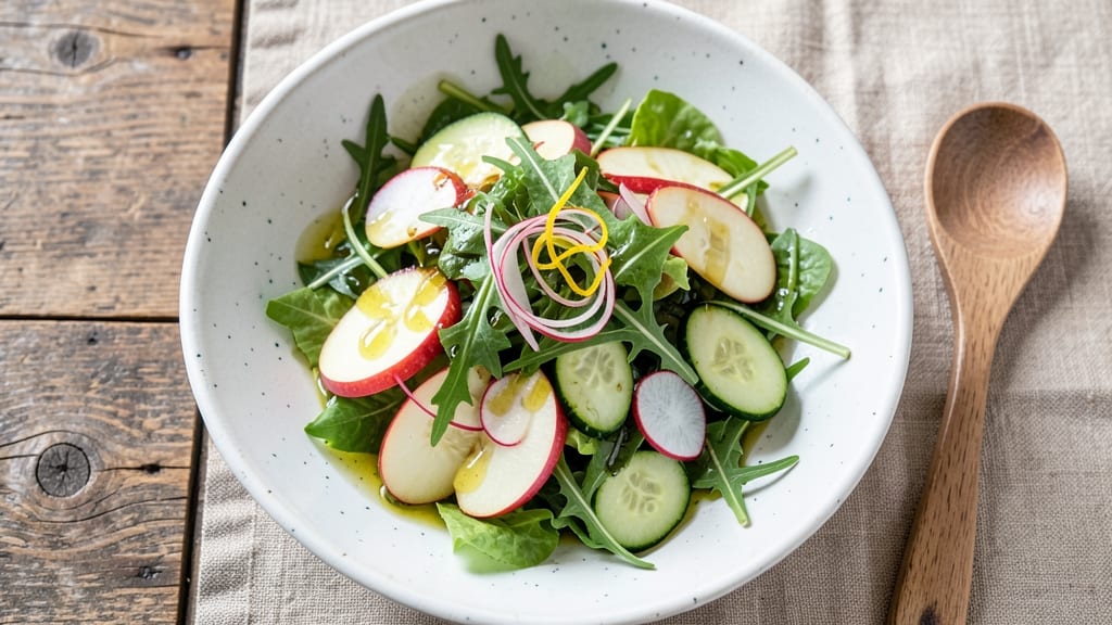 Apple Vinegar Salad Recipe: Sharp Apple Cider and Herb Brightness