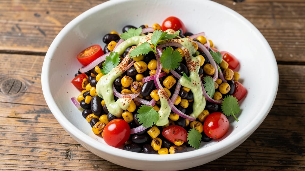 Black Bean and Roasted Corn Salad Recipe: Smoky Char and Creamy Lime Balance