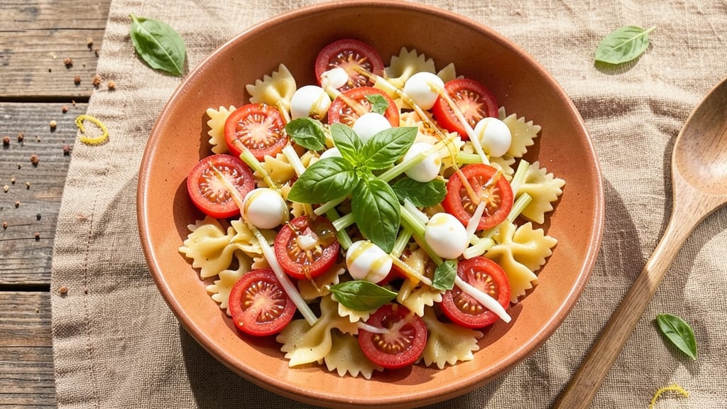 Caprese Pasta Salad Recipe: Pioneer Woman's Creamy Herb Bliss With Crisp Celery Crowns