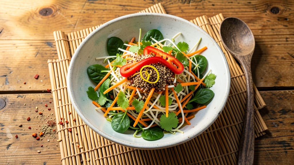 Asian Bean Sprouts Salad Recipe: Crisp-Tender Bites with Zesty Sesame-Lime Zing