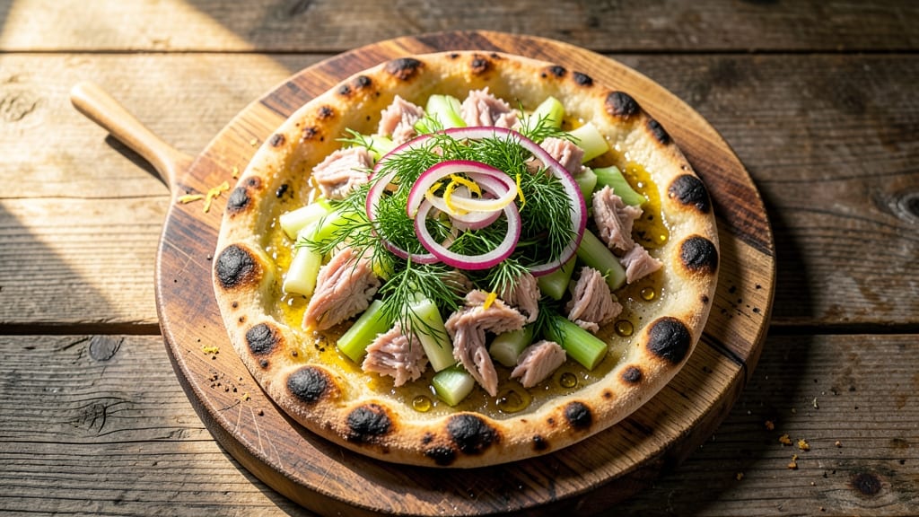 Anthony's Coal-Fired Pizza Tuna Salad Recipe: Charred Crust Meets Smoky Herb Creaminess